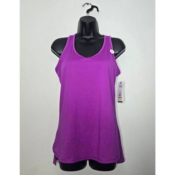 GAIAM Tops - Gaiam Purple Cactus Flower Top Size Medium Breath-Dri Medium Support Bra